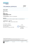 DNV Type Approval Certificate OMP