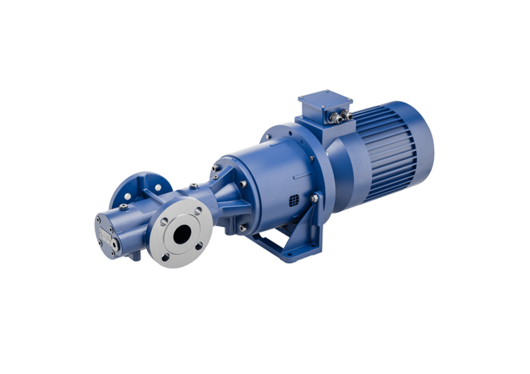 Screw pumps with magnetic coupling