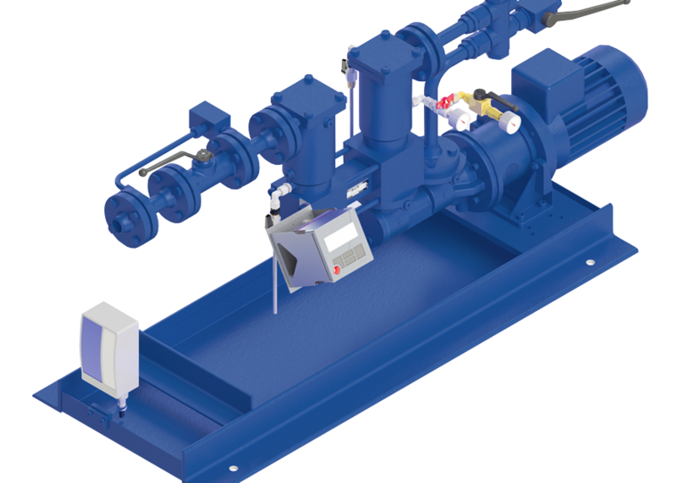 Screw pumps with magnetic coupling